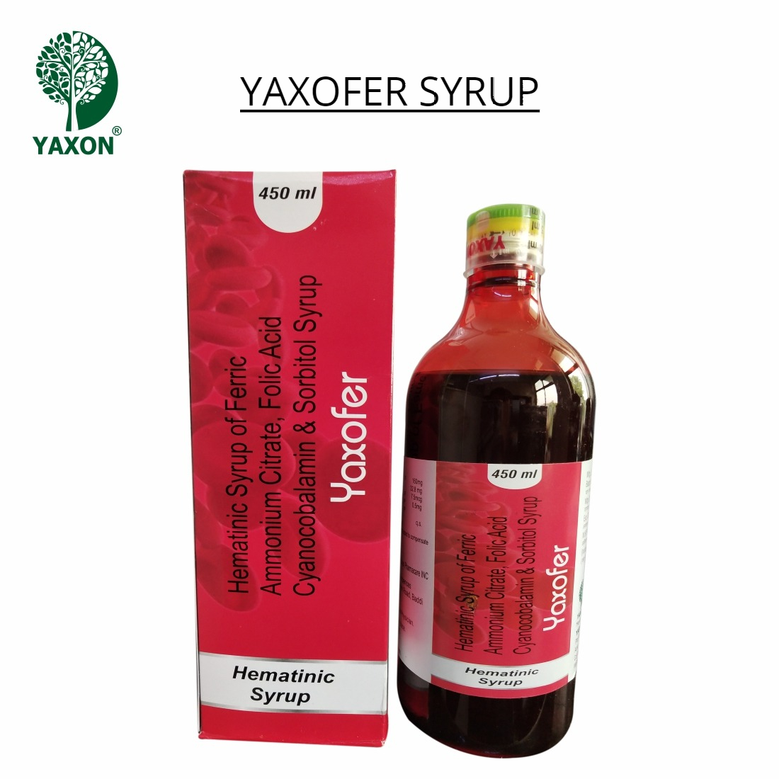 YAXON YAXOFER Hematinic Syrup 450ml